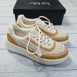 Nicole Miller Bandy Woven Platform Sneakers Womens Size 8.5